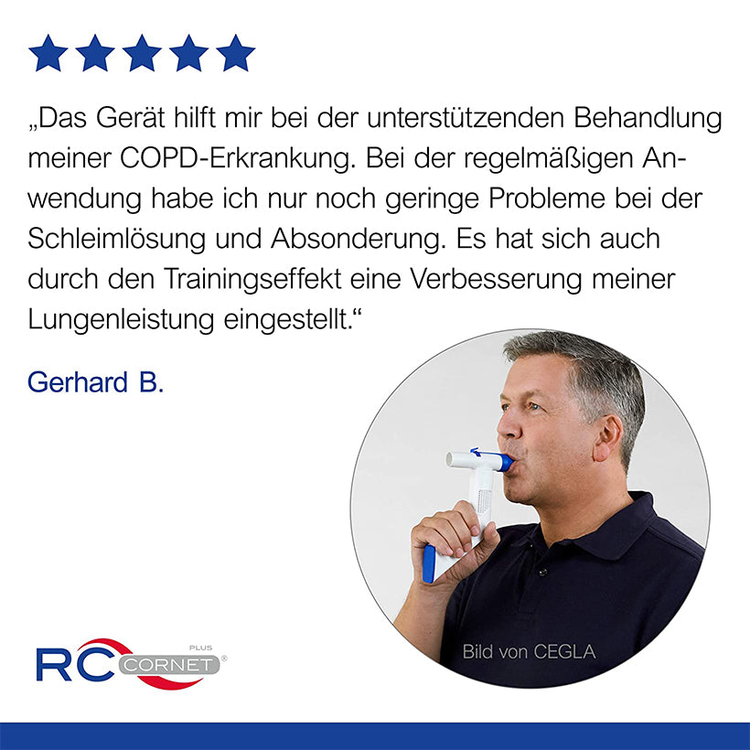 CEGLA RC-Cornet PLUS Atemtherapiegerät: Besser Atmen vom Experten.