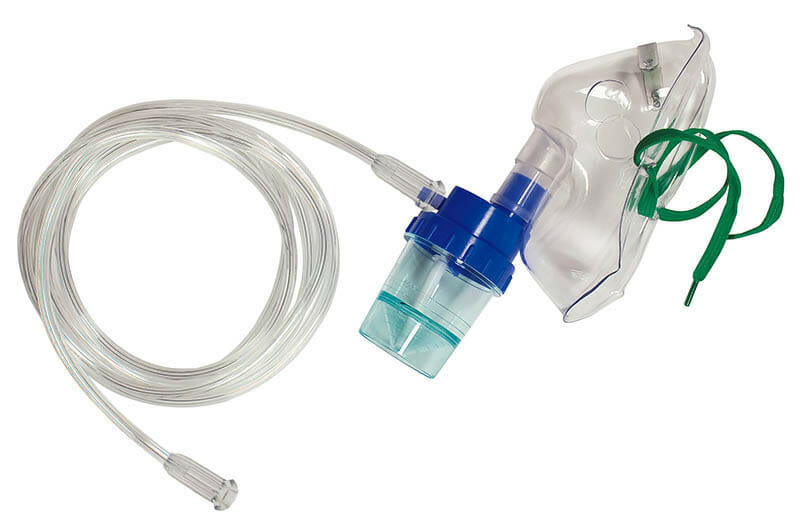 DROH Inhalierset für Erwachsene mit 6ml Medikatmentenvernebler inkl. Aerosol-Makse und 2,1m Sauerstoffschlauch