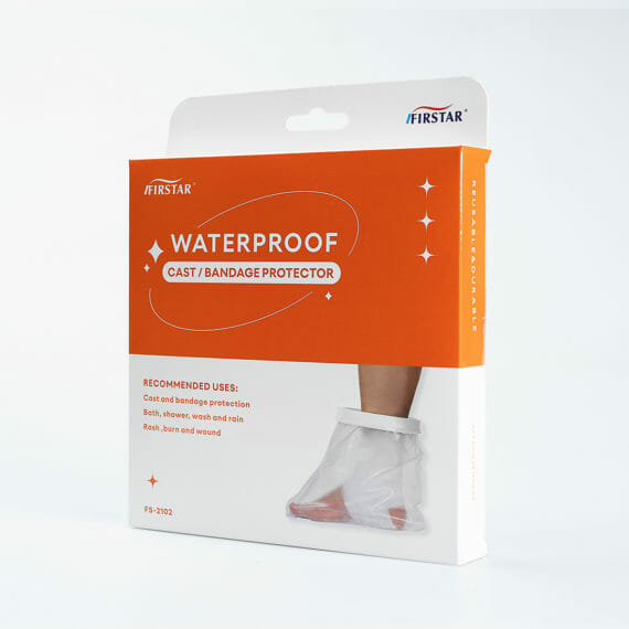 Firstar Wasserfester Fußschutz für Bandagen, Gipse und Wunden