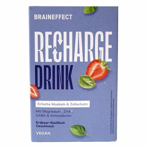 BRAINEFFECT Recharge - Erdbeere Basilikum, 15 Beutel