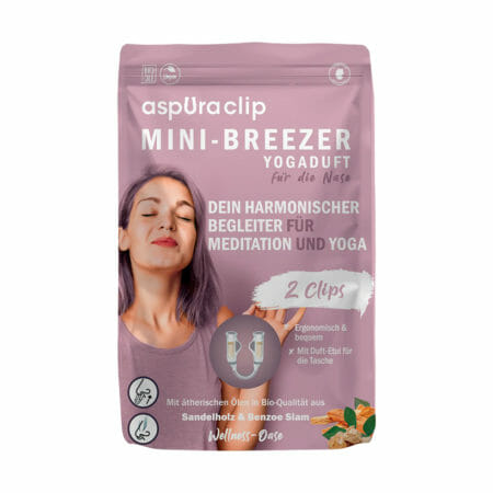 aspUraclip Mini Breezer - Yoga-Duft, 3 Stück
