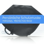 Hygisum faltbare FFP2 Atemschutzmaske - Schwarz, 6 Stück