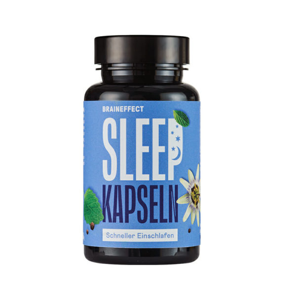 BRAINEFFECT Sleep Kapseln - neutraler Geschmack, 60 Kapseln
