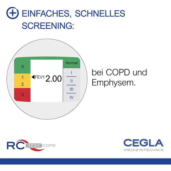 CEGLA RC-Test COPD digitaler Lungenfunktionstest