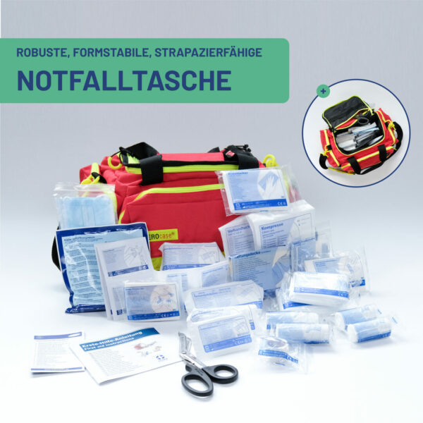 GRAMM medical Notfalltasche mit DIN-Füllung 13157 für Baustelle