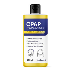 meduwell CPAP Spezialreiniger 250ml - Optimale Pflege für CPAP Masken, Schläuche und Zubehör