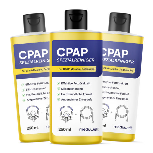 meduwell CPAP Spezialreiniger 250 ml - Optimale Pflege für CPAP Masken, Schläuche und Zubehör